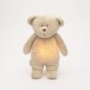 peluche sonore en coton biologique ourson sable